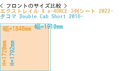 #エクストレイル X e-4ORCE 3列シート 2022- + タコマ Double Cab Short 2016-